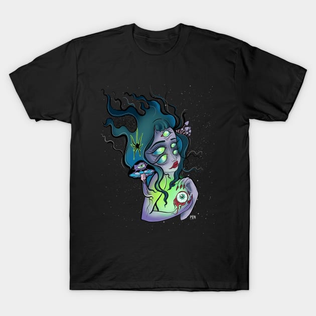 Bog Witch T-Shirt by PanArt